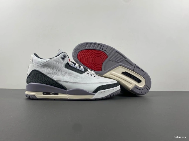 Cheap TBkick Jordan Cement 3 Grey Air CT8532-106 0727